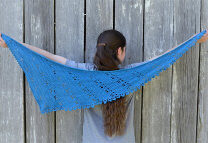 Butterfly Crescent Shawl