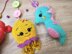 Toy knitting patterns - Knit a Sea dwellers toys for baby mobile