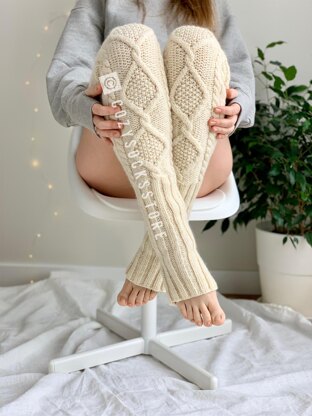 Thigh high yoga socks