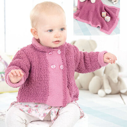 Jacket and Blanket in Sirdar Snowflake Chunky and Snuggly DK - 4560 - Downloadable PDF