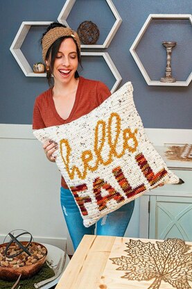 Hello Fall Pillow Cover Crochet pattern by Briana K LoveCrafts