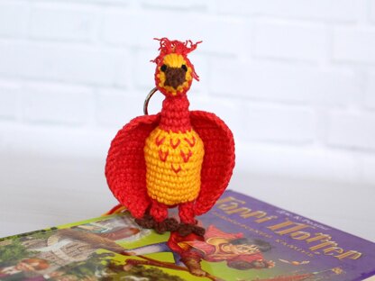 Phoenix Fawkes keychain / Harry wizard friend