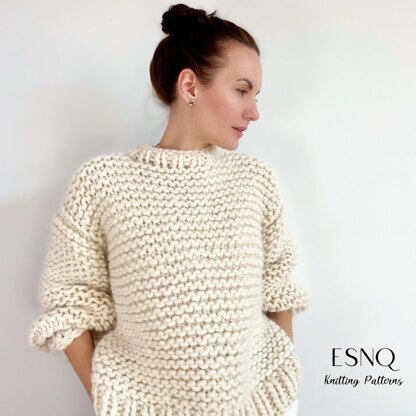 Garter stitch sweater outlet pattern free