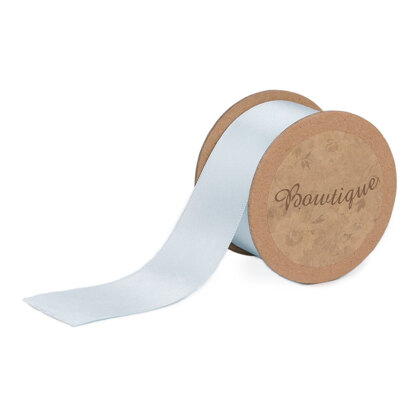 Bowtique Zweiseitiges Satinband (5 m x 36 mm) - Weiß