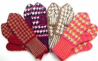 Houndstooth Mittens