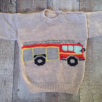 Fire Engine sweater Transport series