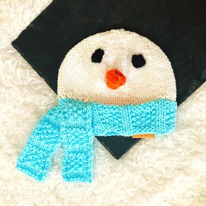 Snowman Baby Hat