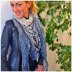 Crochet Pattern Triangle Shawl BioTronik #1 | Geometric Crochet Shawl | Modern Wrap PDF