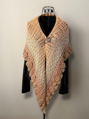 Flat Triangular Scarf "Gaia"