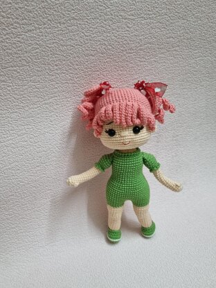 Crochet doll pattern, Amigurumi dollNina doll