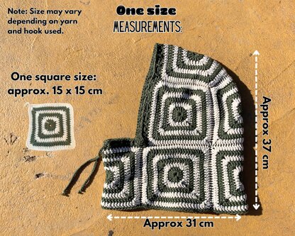 Granny square balaclava
