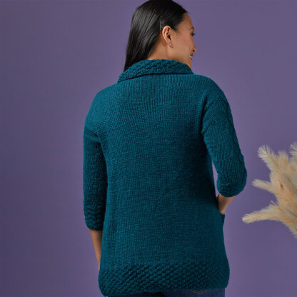1246  Sonora -  Cardigan Knitting Pattern for Women in Valley Yarns Becket by Valley Yarns