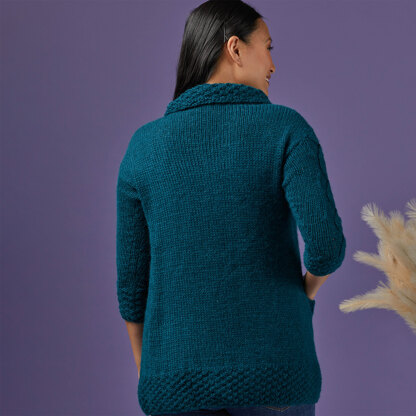 1246  Sonora -  Sweater Knitting Pattern for Women in Valley Yarns Becket by Valley Yarns