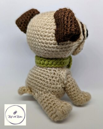 Peg the Pug | Amigurumi Pug Dog Toy