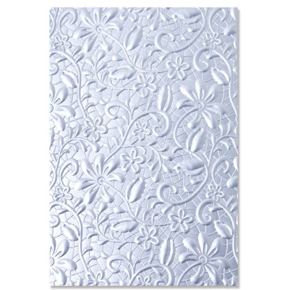 Sizzix 3-D Textured Impressions Embossing Folder Lacey by Kath Breen
