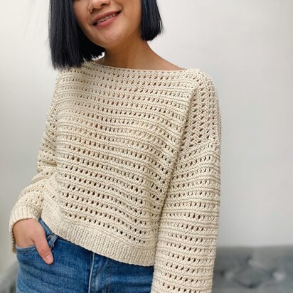 Lacy knitted sweater