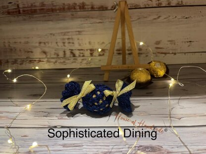 Sweetie Chocolate Wrapper Favour Ferrero Rocher Cover Knitting Pattern