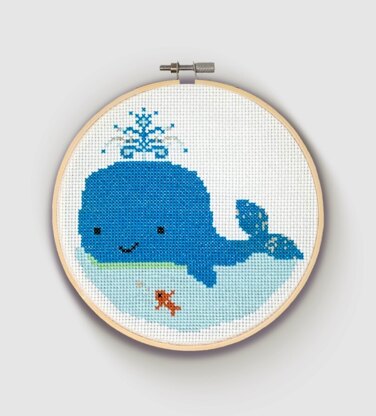 The Crafty Kit Company Whale Cross Stitch Kit