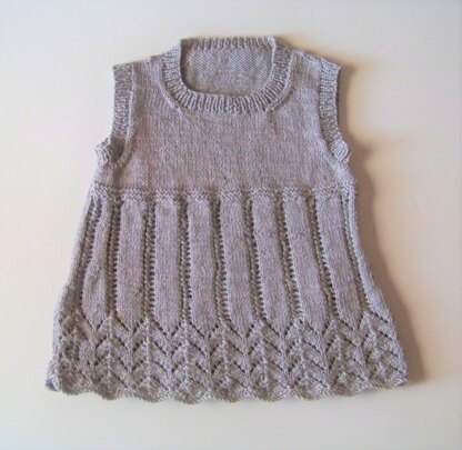 Twinkle Twinkle Lace Dress in West Yorkshire Spinners Bo Peep 4 Ply ...