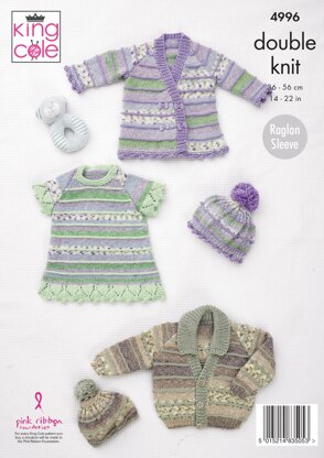 Jackets, Hats and Dress in King Cole DK - 4996 - Downloadable PDF