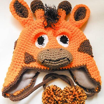 Giraffe Earflap Hat