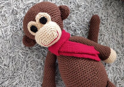 Alfred the Monkey crochet amigurumi