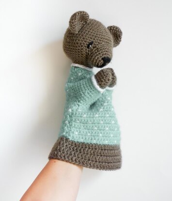 025-Bear crochet puppet