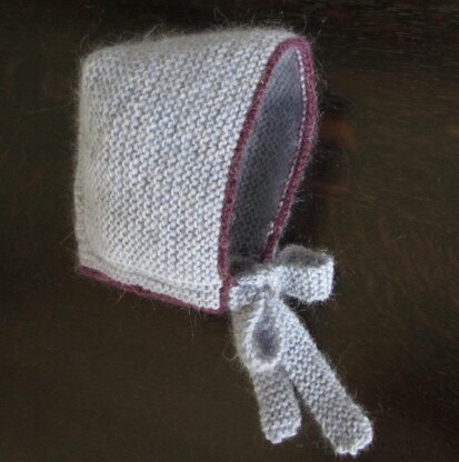Garter Stitch Baby Bonnet