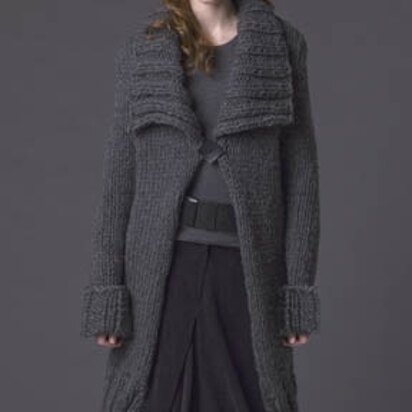 Anise Shawl-Collar Coat in Tahki Yarns Big Montana