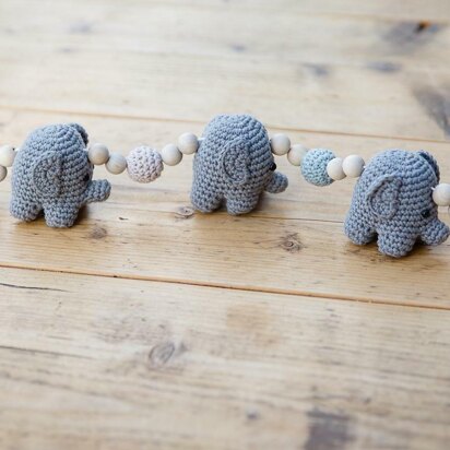 Ellen the Elephant Pram Chain and Rattle