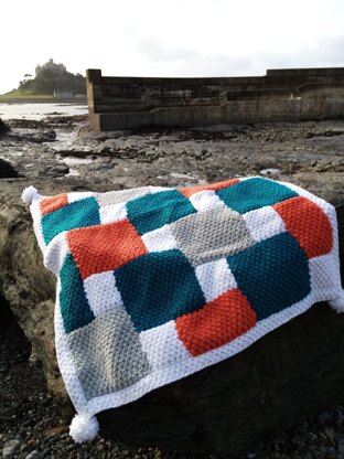 Bright Geometric Blanket in Deramores Studio Chunky Acrylic - Downloadable PDF