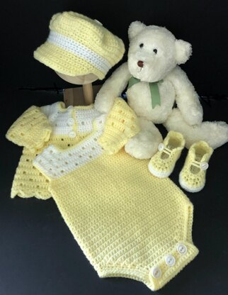 Baby Boy Newborn-3 Months Outfit with Romper