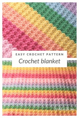 "Brighten My Day" Rainbow blanket