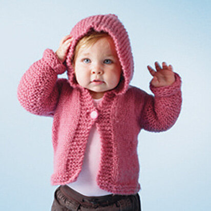 Baby's First Cardigan in Lion Brand Jiffy - 60131AD, Knitting Patterns