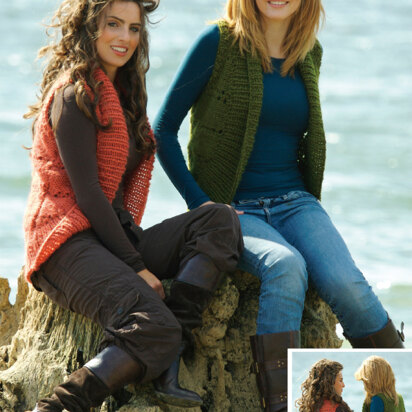 Knitted Body Warmer in Twilleys Freedom Wool - 9056