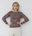 Debbie Bliss Striped Ribbed Jumper PDF