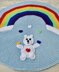 Love Bear Rainbow Baby Blanket