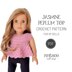 Jasmine 18" Doll Peplum Top / Dress Crochet Pattern