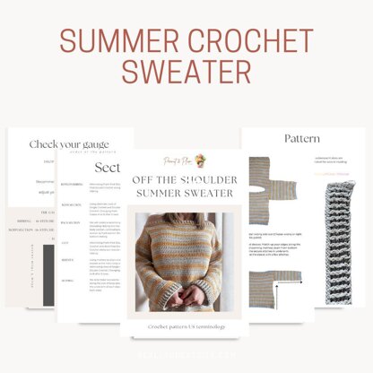 Sun - Kissed Crochet Sweater