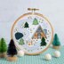 Hawthorn Handmade Log Cabin Mini Embroidery Kit - 10.2cm