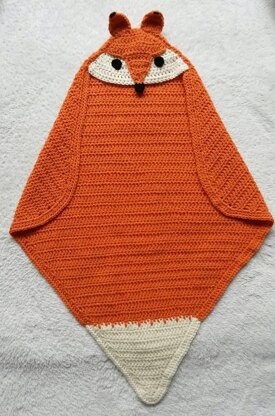 Fox Hooded Wrap Blanket