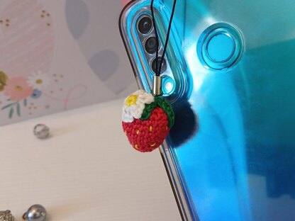 Blooming Strawberry Keychain