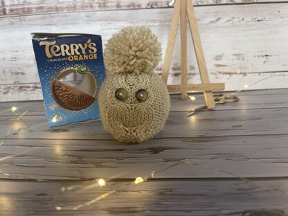 Owls x 2 Designs Chocolate Orange Cover Knitting Patterns
