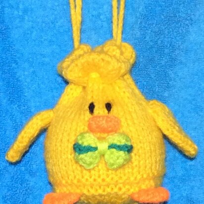 Easter Chick Drawstring Gift Bag
