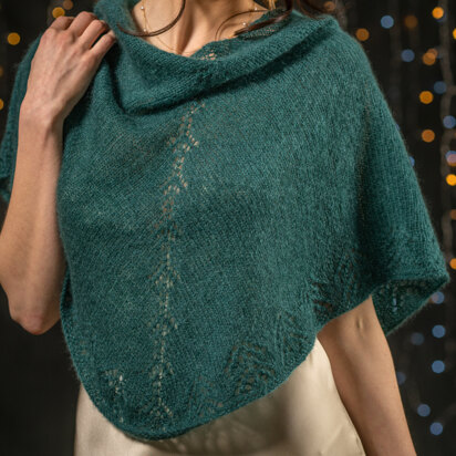 Nikini Shawl in Berroco Aerial - Downloadable PDF