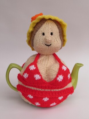 Bikini Beach Babe Tea Cosy Knitting Pattern