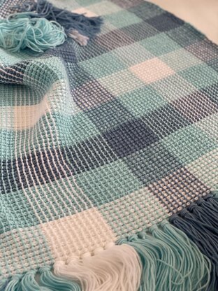 Gingham Crochet Blanket