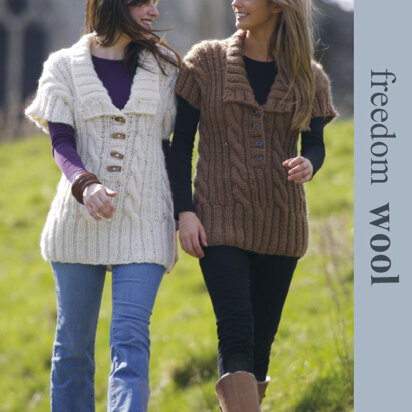 Cable Tunic in Twilleys Freedom Wool - 9103