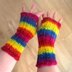 Rainbow Wear 3 Ways Wrist Warmers