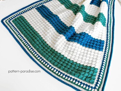 Blue Hawaiian Baby Blanket